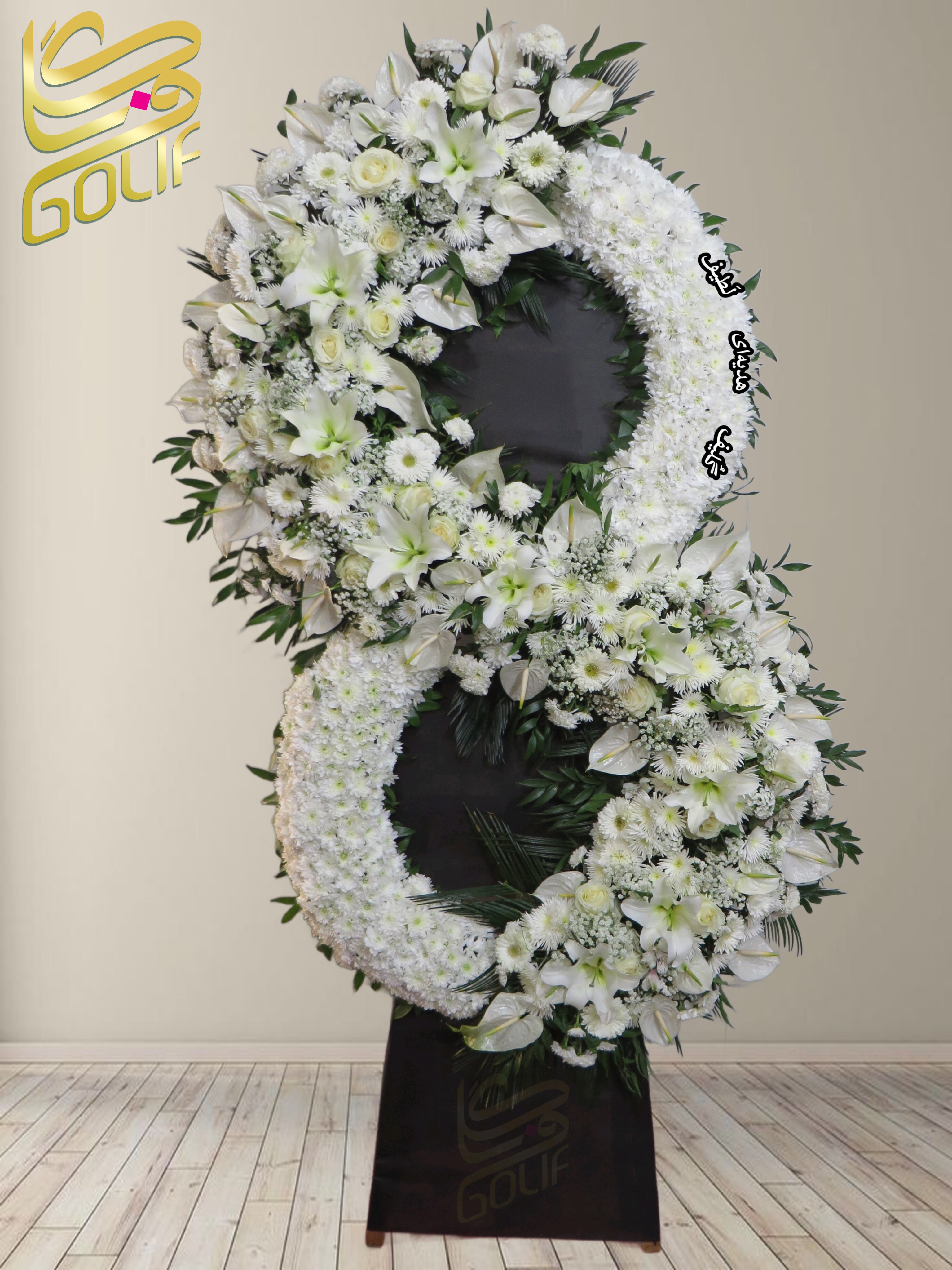 سفارش آنلاین تاج گل ترحیم ختم تسلیت دو طبقه سه طبقه یک طبقه چهار طبقه هفت طبقه لیلیوم آنتوریوم گلایل شب بو رز ژربرا داودی مریم